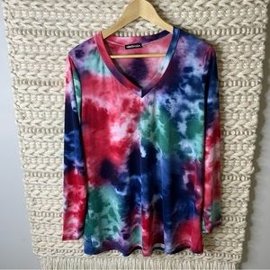 Heimish USA Long Sleeve Tie Dye Top